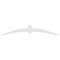 Ekena Millwork Archdale Architectural Grade PVC Gable Bracket, 108"W x 18"H x 6"D x 6"F, 4/12 Pitch GBP108X18X0606ARC00 - alternate 5